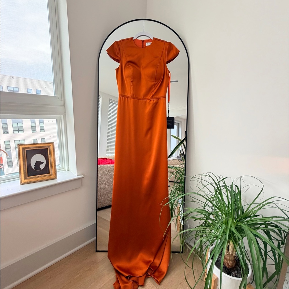 Ieena by Mac Duggal Dress 26648 Rust NWT